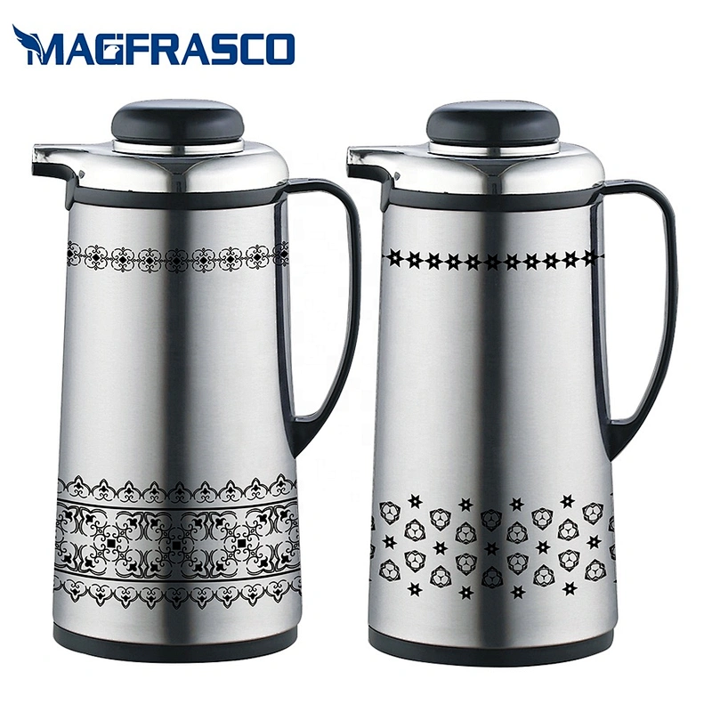 1L 1.3L 1.6L 1.9L wholesale african insulation thermos tea vacuum arabian coffee pot with glass liner