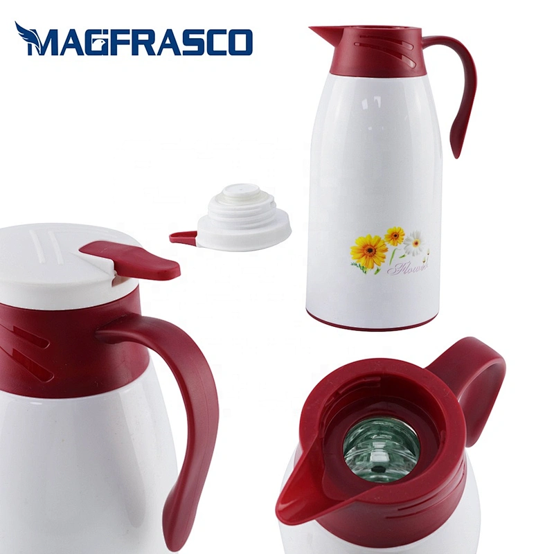WUJO 1L 1.3L 1.6L 1.9L  glass refill vacuum insulated thermal tea and coffee pot