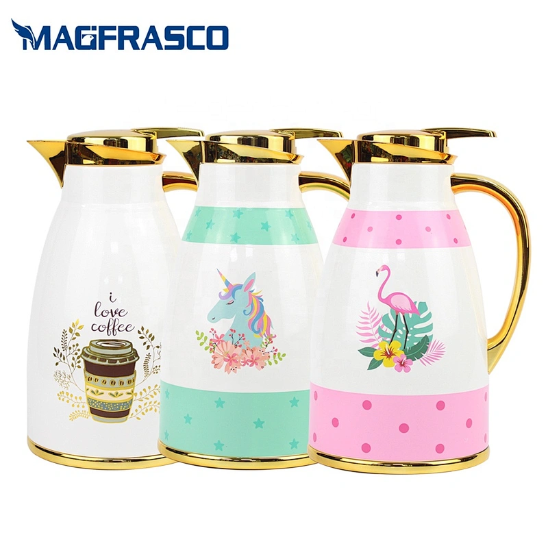 1L 1.3L 1.6L 1.9L High Quality Custom Muslim Arabic Turkish Vacuum Thermos Flask  with Glass Refill Inside