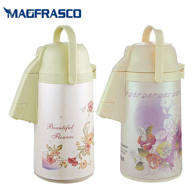 3L  Sri Lanka Bangladesh Vietnam Thermos Flask Pump Dispenser Elephant Vacuum Airpot with Glass Liner