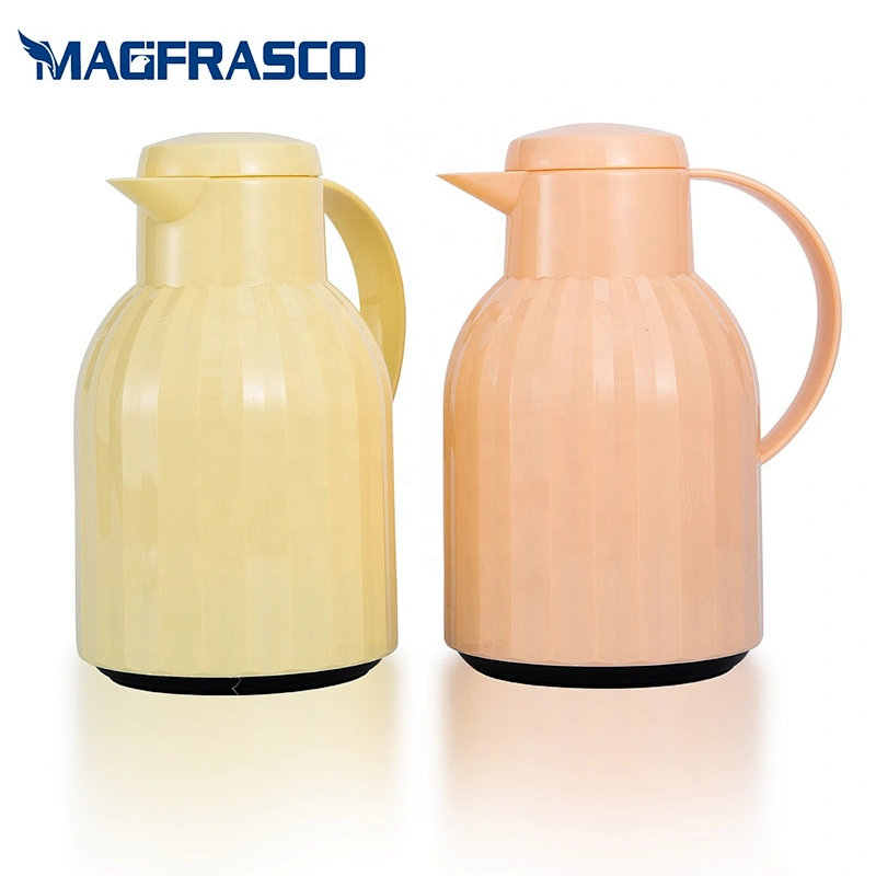 Factory Chinese Thermos 1L 1.5L Arab Plastic Body Flask Turkish Coffee Pot  with Glass Inner