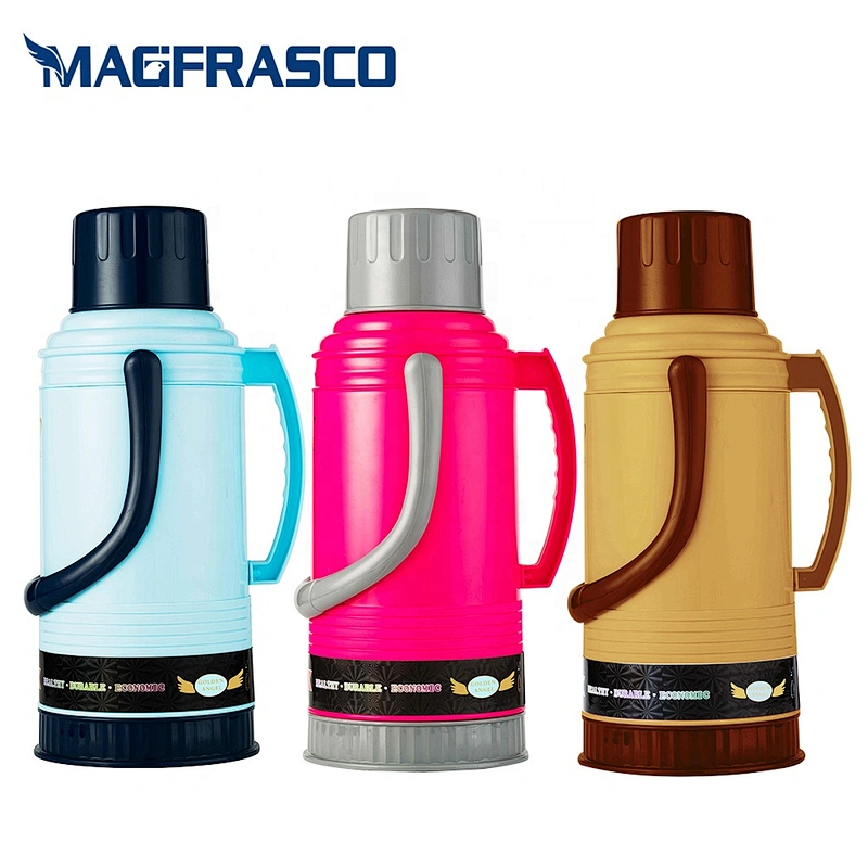 2L 3.2L 2000ml 3200ml glass lined plastic thermos vacuum flasks