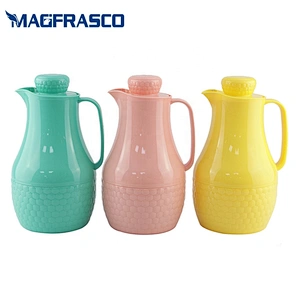 OEM Factory 1L  Home Arabic Glass Refill Vacuum Coffee Plastic Thermos
