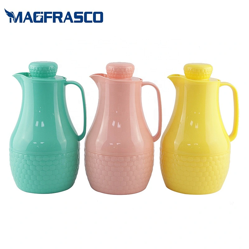OEM Factory 1L  Home Arabic Glass Refill Vacuum Coffee Plastic Thermos