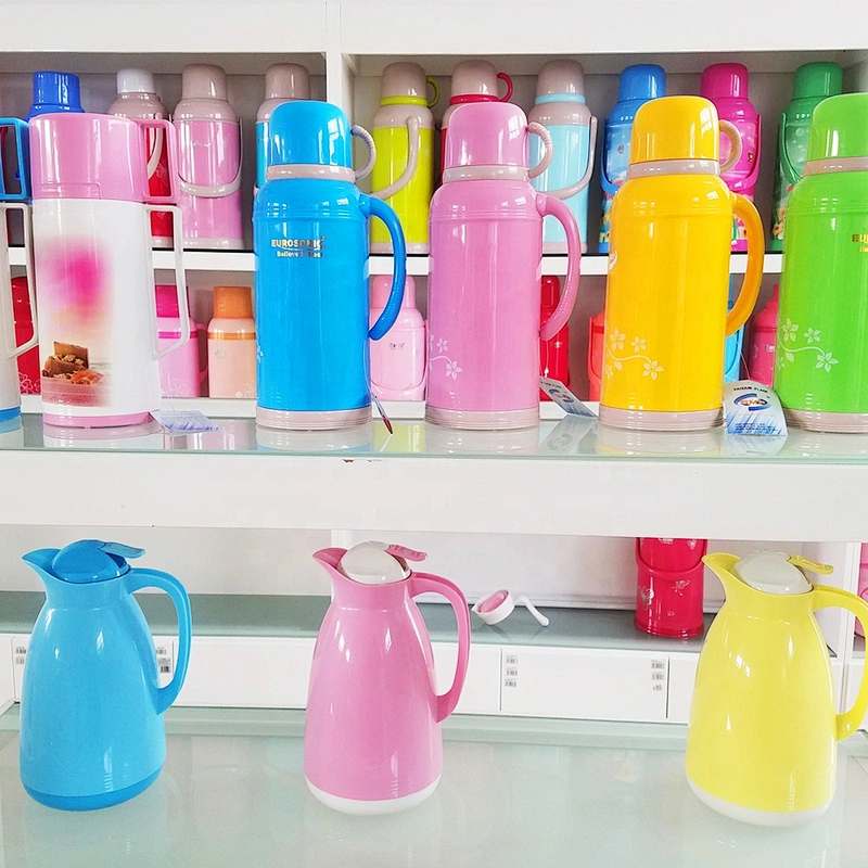 Factory Free Sample 1L 1.8L Custom Logo Blue Glass Refill Termos Plastic Travel Outdoor Stanley Thermo
