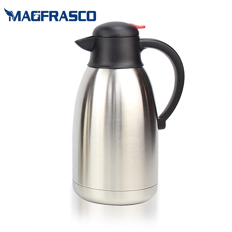 Silver Restaurant Hotel Inside Outside Stainless Steel Arabic Coffee Pot Tea Pot Thermos Vacuum Flask
