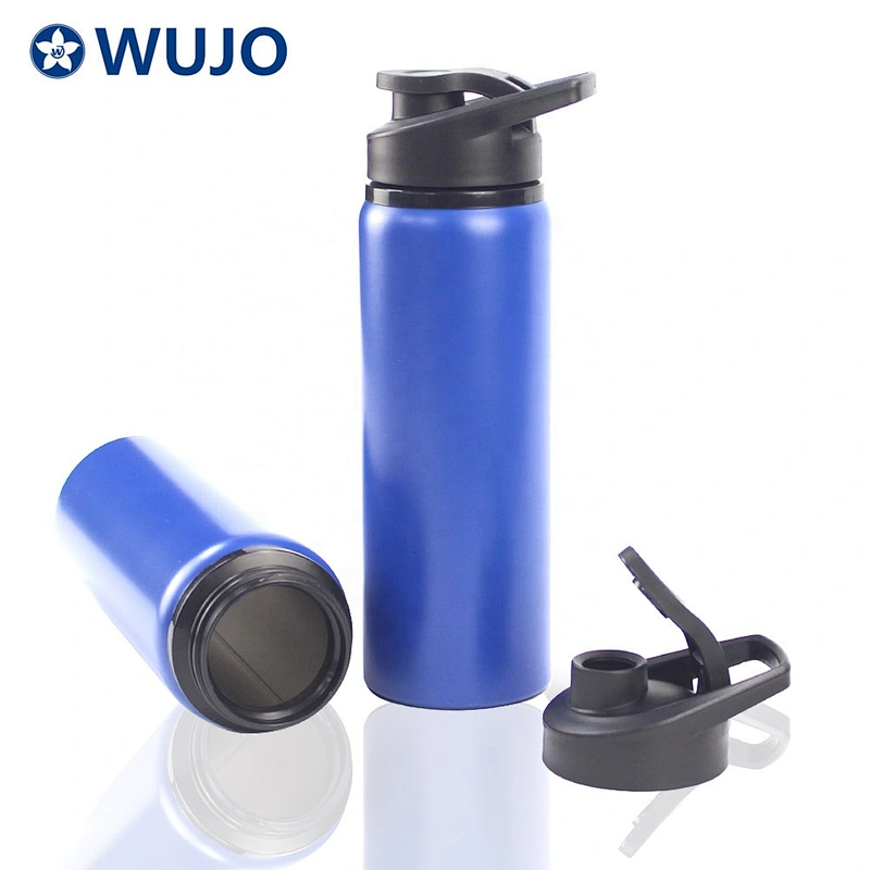 Magfrasco custom 750ml  stainless steel  blue single wall metal water bottle