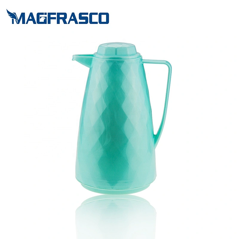 Manufacturer new design thermos thermal water coffee vacuum plastic flasks with glass liner