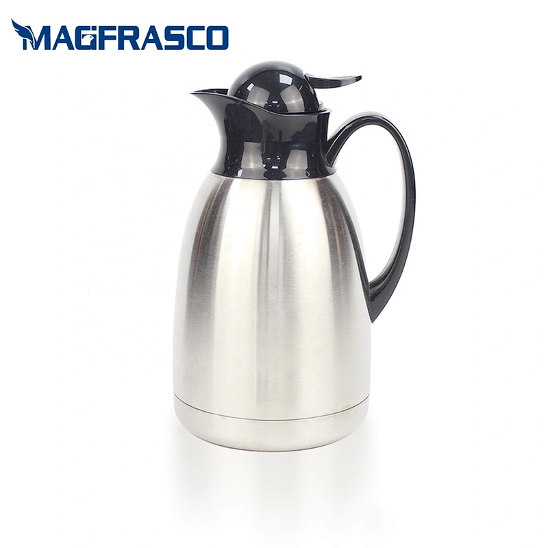 1.2L 1.5L 2L Silver Good Design Unbreakable Double Wall Stainless Steel Big Thermos Tea and Coffee Pot