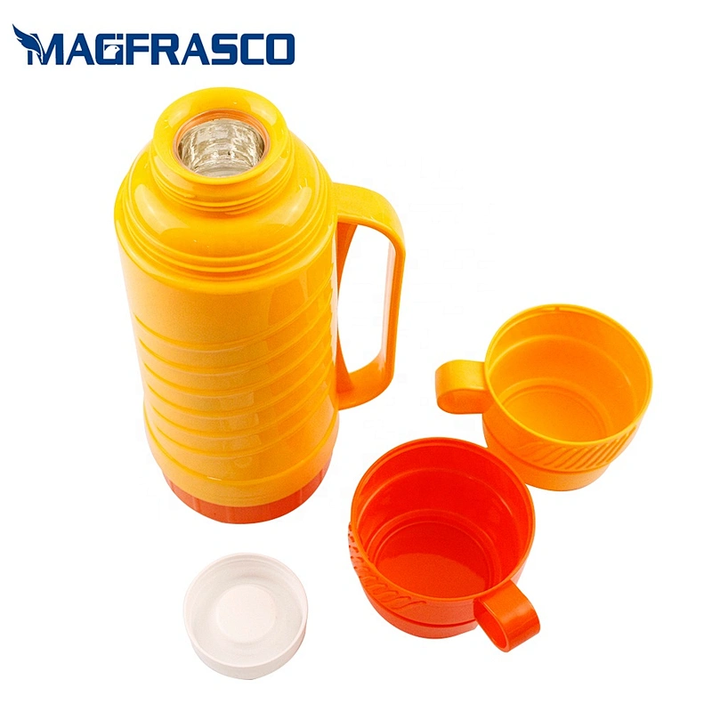 Factory 1L 1.8L Keep Hot 24H Insulated Blue Plastic Travel Thermos Vacuum Flask Outdoor