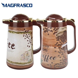 1.0L 1.3L 1.6L 1.9L Factory Egyptian Glass Refill Metal Coffee Pot Thermal Insulation Thermos Vacuum Flasks