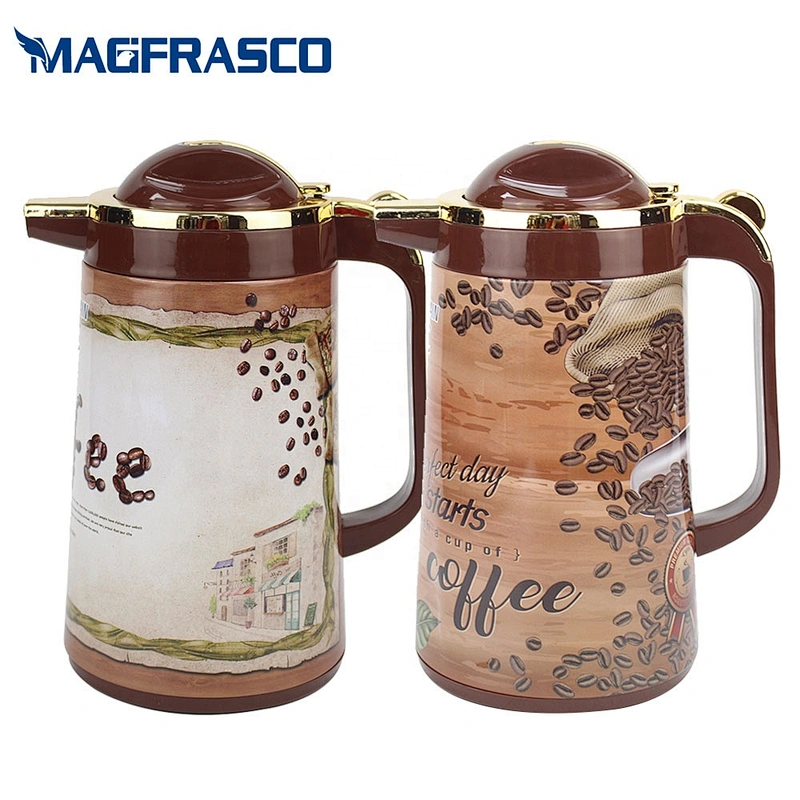 1.0L 1.3L 1.6L 1.9L Factory Egyptian Glass Refill Metal Coffee Pot Thermal Insulation Thermos Vacuum Flasks