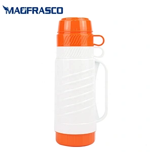 Factory 1L 1.8L Keep Hot 24H Insulated Blue Plastic Travel Thermos Vacuum Flask Outdoor