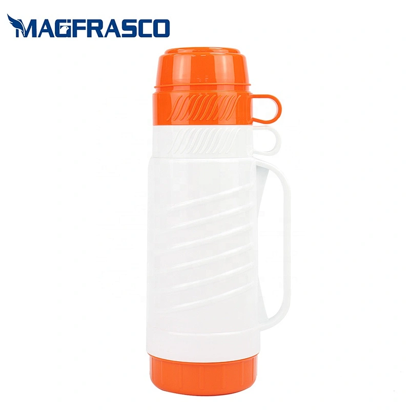 Factory 1L 1.8L Keep Hot 24H Insulated Blue Plastic Travel Thermos Vacuum Flask Outdoor