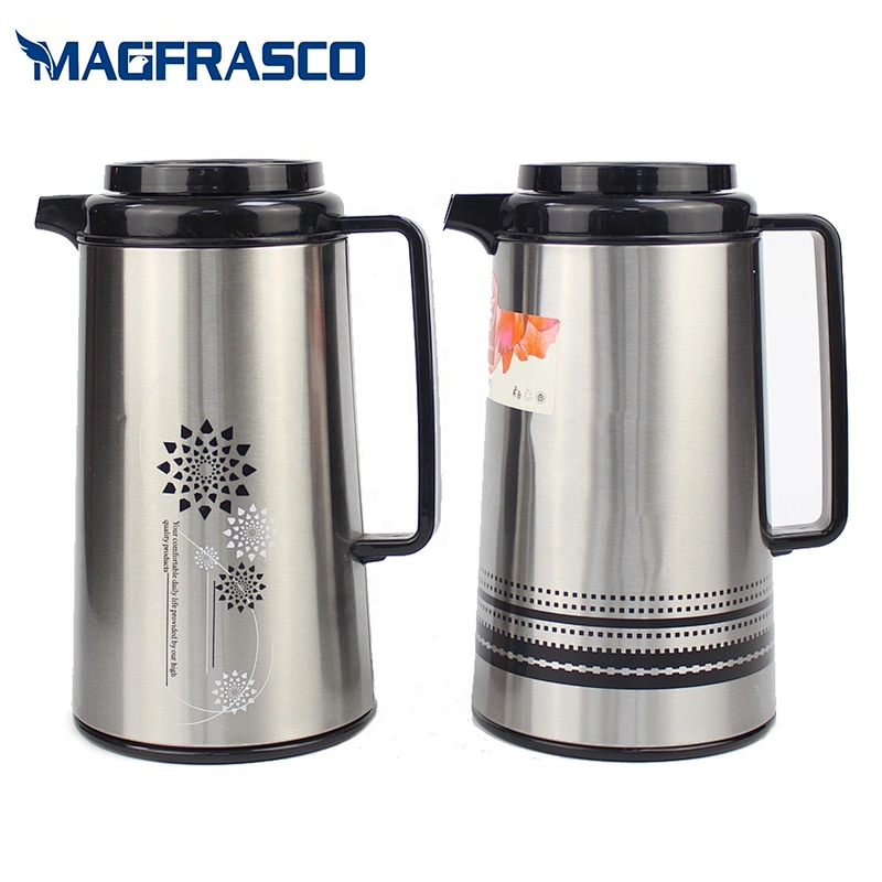 1l 1.3l 1.6l 1.9l custom printing wholesale hot cold coffee tea stainless steel vacuum flask glass inner