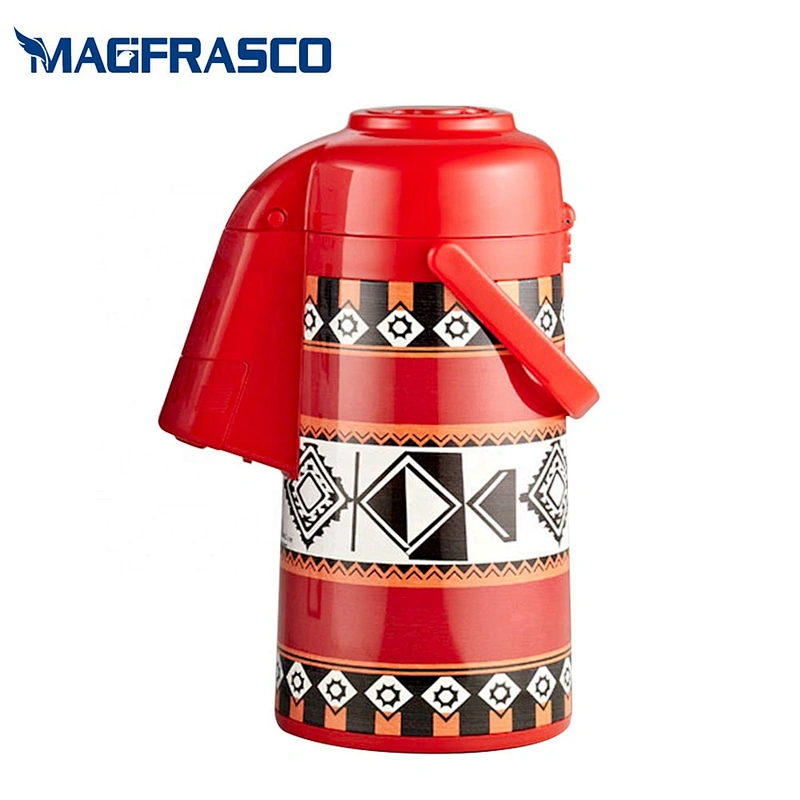 3L Good Price High Quality  Pump Dispenser Tea Water Thermal Thermos Glass Refill Metal Air Coffee Pot