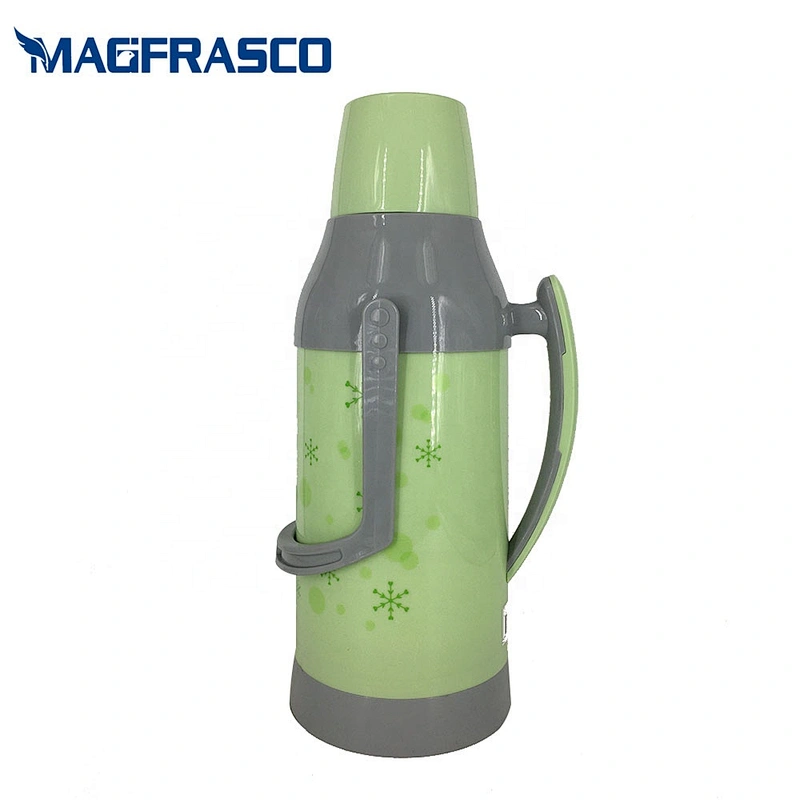 Custom 2L 3.2L Glass Refill Plastic Decoration Body Bullet Water Coffee Tea Container Vacuum Flask Thermos