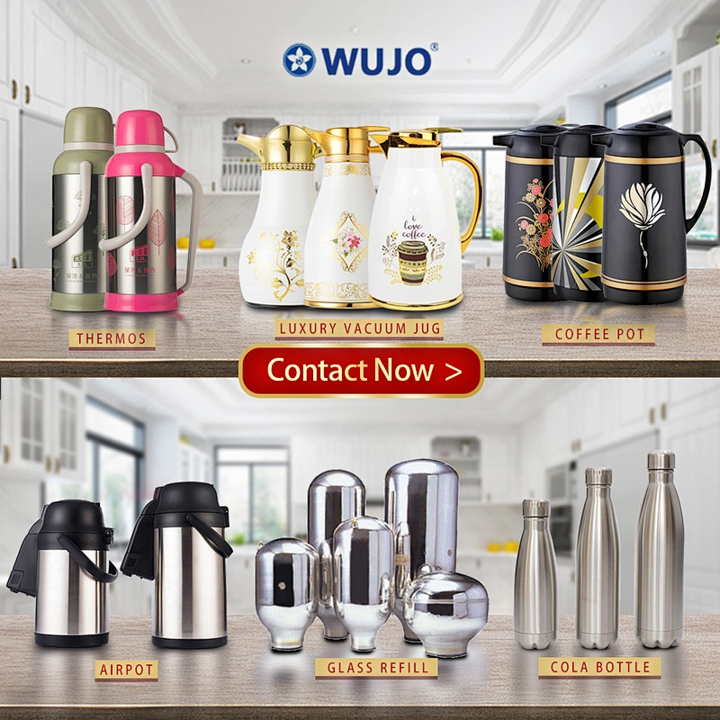 Factory High End Red Dubai Saudi Thermal Tea Thermos Vacuum Royal Arabic Coffee Pot Dallah