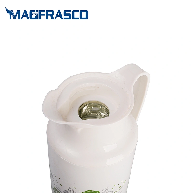 wholesale factory 0.5L 1L glass liner inner plastic body hot cold water flask vacuum thermo jug