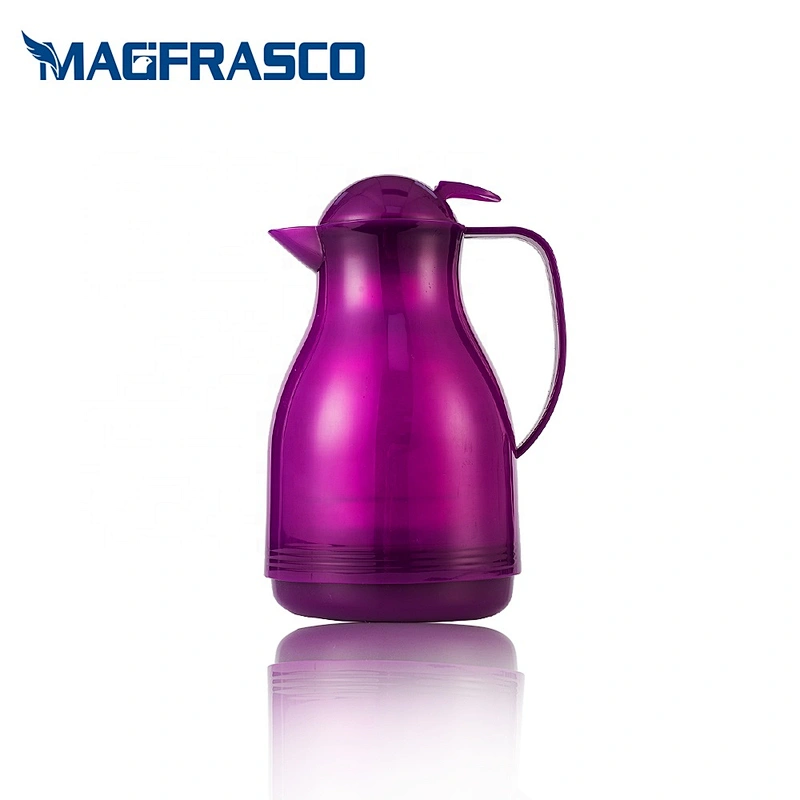 New high quality glass liner inner arabic plastic thermal coffee hot water flask thermo vacuum insulated jug