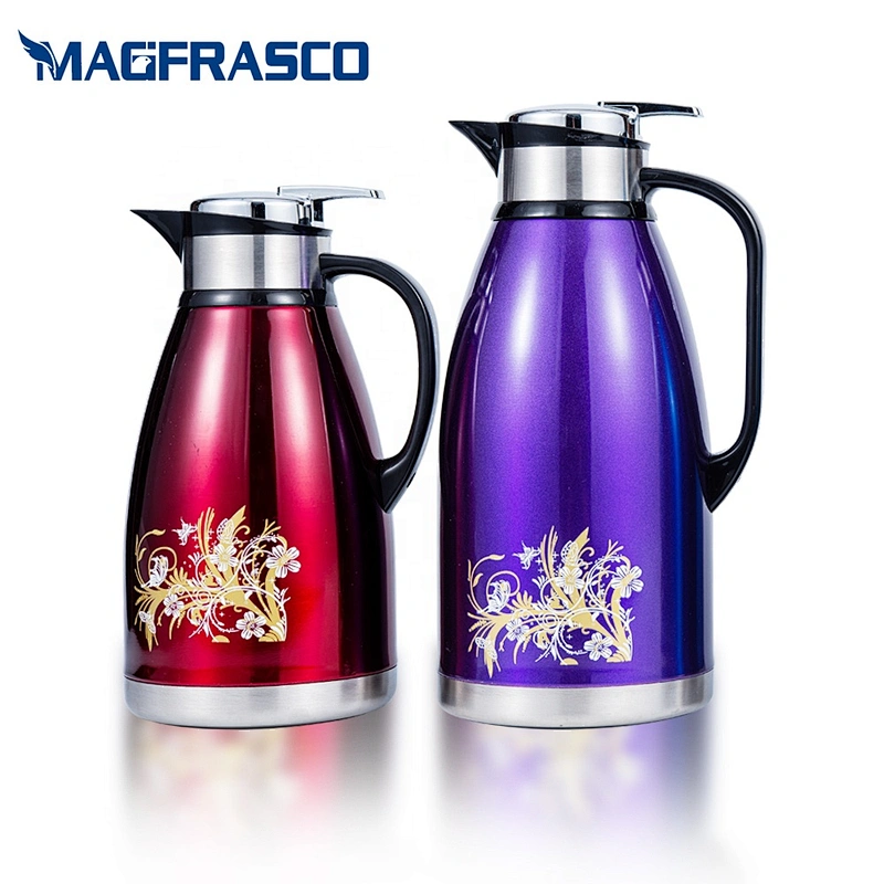 Wholesale 2L 3L Candle Burn Proof Vacuum Saudi Yemen Arabic Thermal Double Wall Stainless Steel Coffee Pot