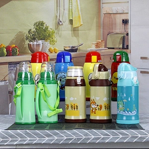 550ML Factory Keep Hot Cold  Vacuum Double Wall Stainless Steel Kids Water Bottle with Custom Printing