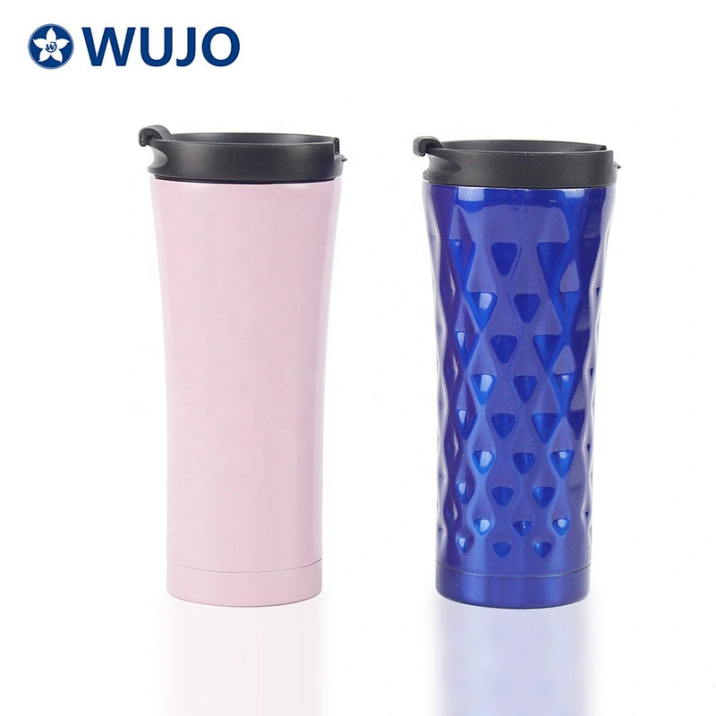 Magfraco blue 304 double wall oil painting stainless water bottle