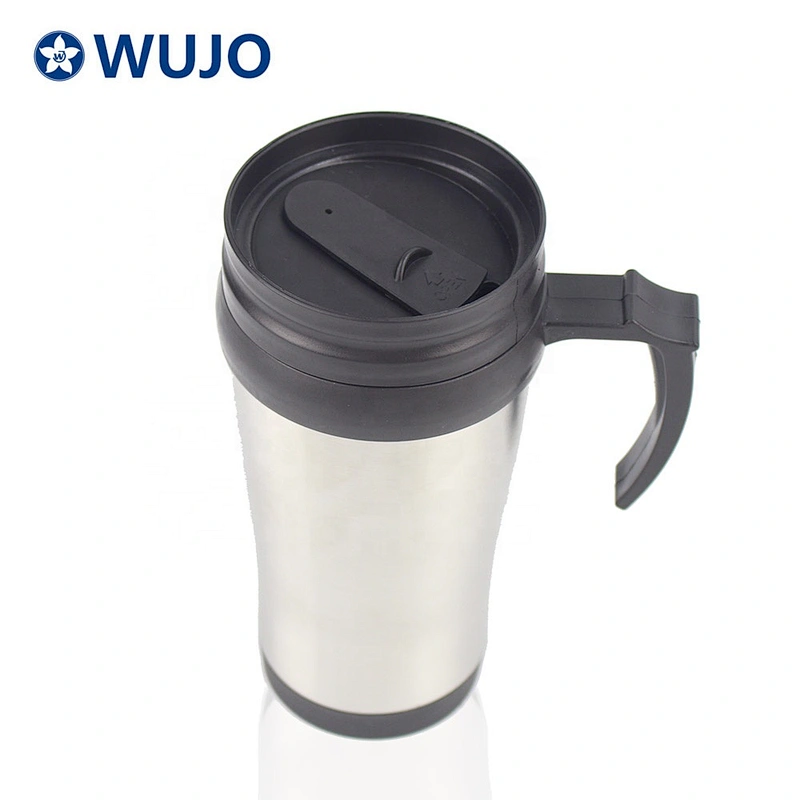 Magfrasco 450ml silver double wall stainless steel water bottle for car