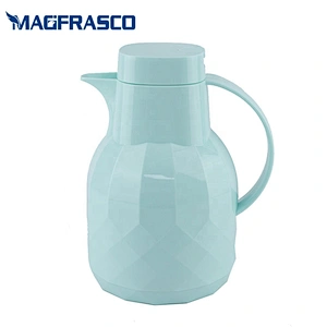 FDA 1L 1.5L 2L Hot Cold Thermal Vacuum Plastic Yemen Coffee Pots with Glass Refill Inner