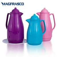 FDA SGS 0.5L 1L Belly Small  Yemen  Arabic Thermos BPA Free Plastic Vacuum Flask  with Glass Refill
