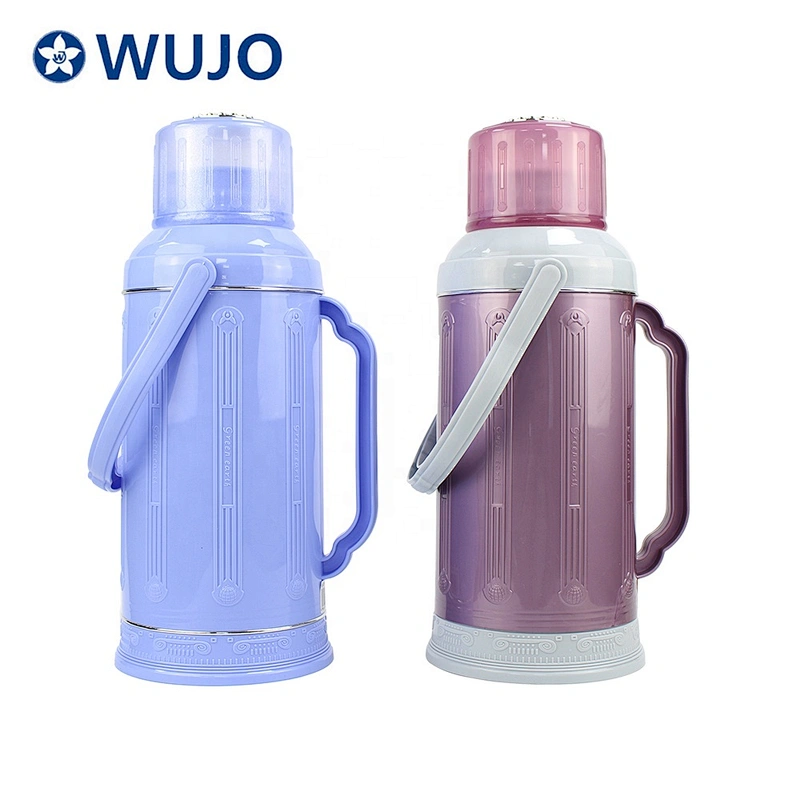 2L 2000ml glass refill inner hot cold 24 hours vacuum insulated plastic flasks vacuum thermos