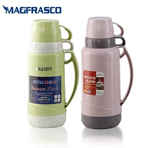 1L 1.8L Factory Wholesale Termos Stanley Plastic Vacuum Tea Coffee Thermos with Two Cups for Travel