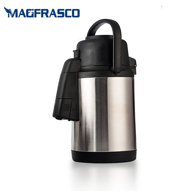 Big Endurable Capacity Silver Elephant Air Pump Pressure Coffee Pot Double Wall Stainless Steel Vacuum Airpot