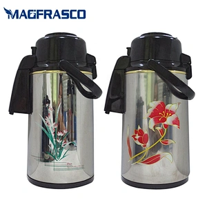 China OEM Custom Air Pressure Glass Refill Stainless Steel Termos Coffee Pot Manufacturer