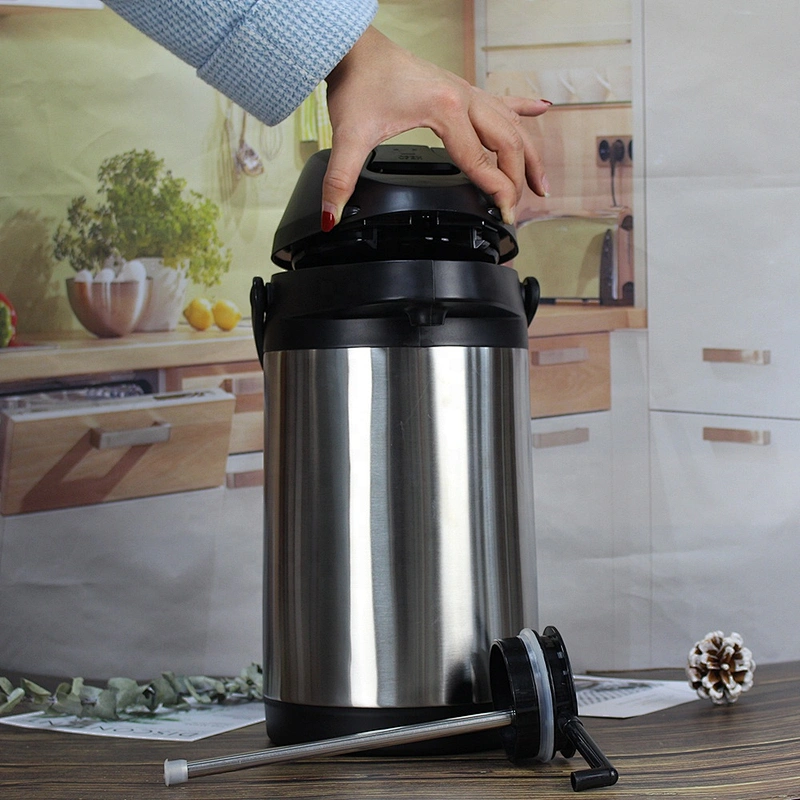 Big Capacity Unbreakable Pour Over Drip Vacuum Insulated Thermal Coffee Pot Stainless Steel Thermos Airpot