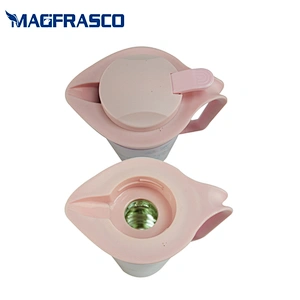 Factory Custom Multiple Color Shape Vacuum Flask Insulated Thermal Metal Coffee Pot with Glass Refill