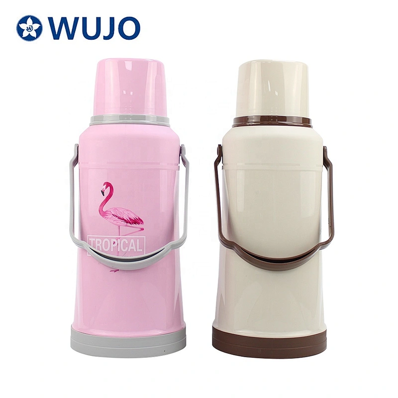 2L 2000ml glass refill inner hot cold 24 hours vacuum insulated plastic flasks vacuum thermos