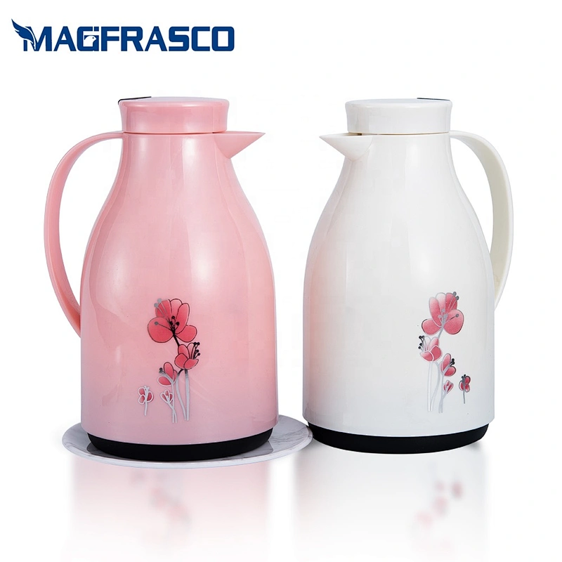 WUJO plastic bottle cheap vacuum thermos with glass liner