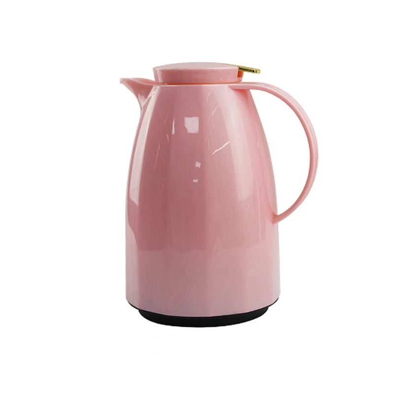 Magfrasco 0.5L 1L 1.5L 2L pink white  plastic glass liner vacuum flasks coffee pot