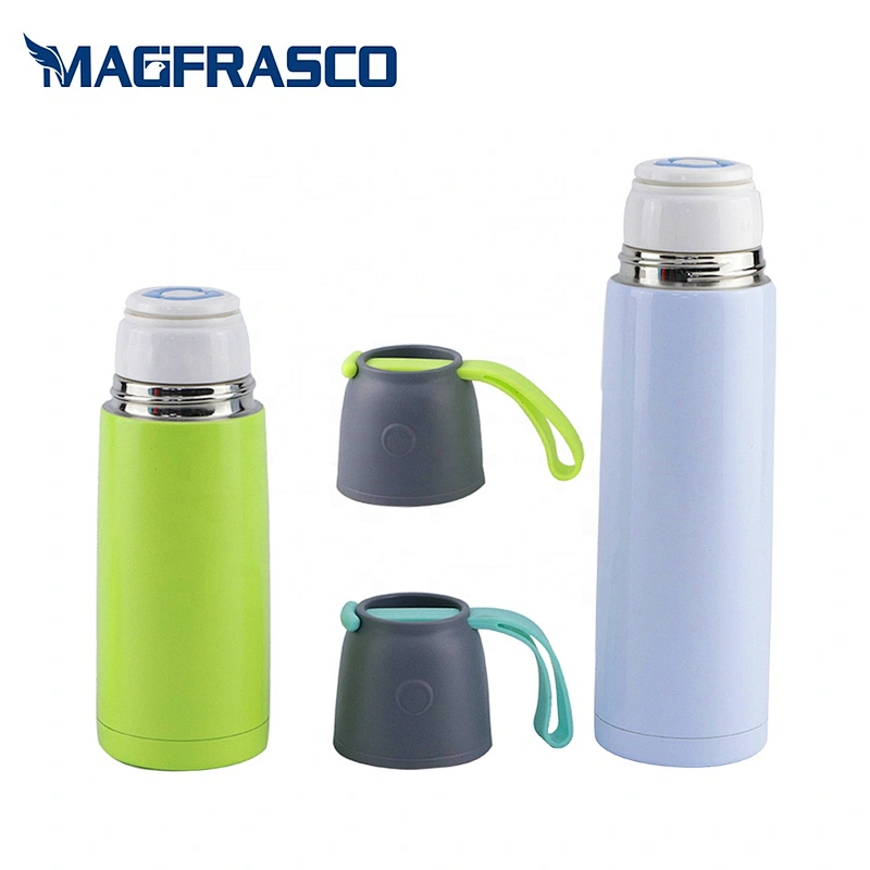 Custom Logo Printing Free Sample Leak Proof  Warm Cold 24H Blue Vacuum Water Bottle Stainless Steels