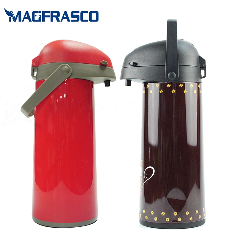 1.9L Sri Lanka Bangladesh Brown Tea Coffee Water Glass Refill Metal Thermal Coffee Thermos AirPot