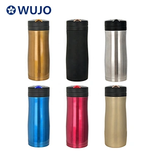 304 Stainless Steel Custom Logo hot cold Thermos Vacuum Termos Flask Drink Bottle With Tea Filter