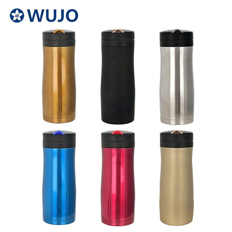304 Stainless Steel Custom Logo hot cold Thermos Vacuum Termos Flask Drink Bottle With Tea Filter