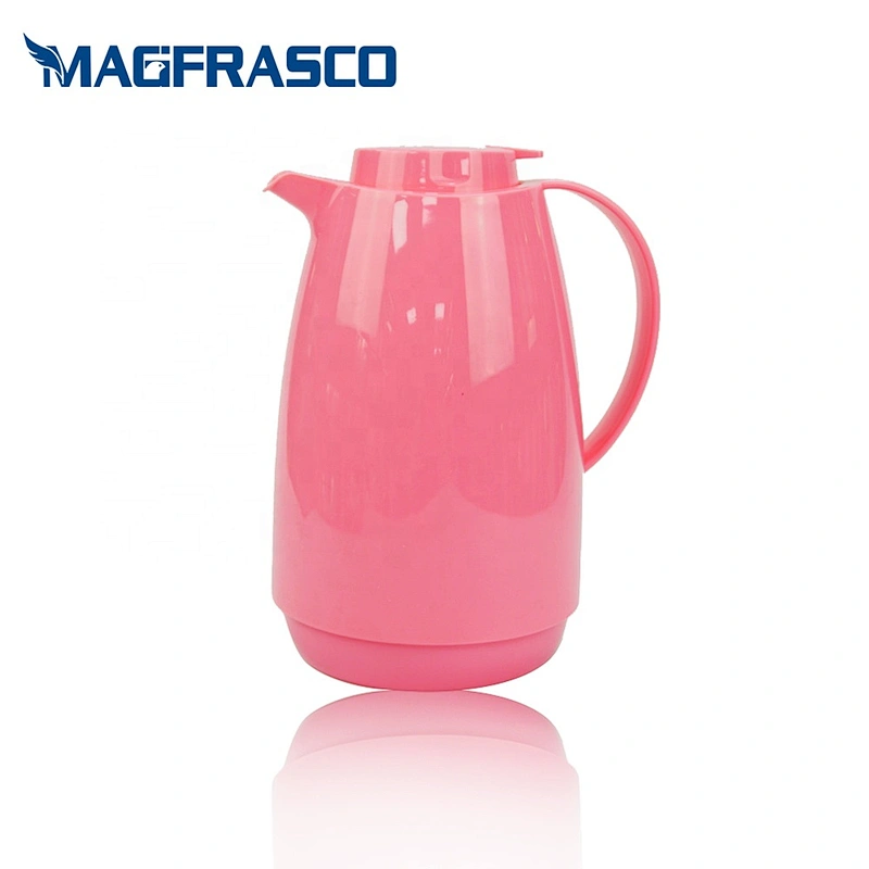 manufacturer 1L 1.5L glass inner custom printing thermal thermos insulation coffee termos plastic vacuum flask jug