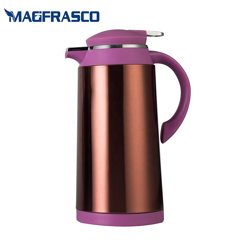 Wholesale Dallah Coffee Thermos Insulated Thermal  Glass Refill Vacuum Flask with Stainless Steel Body
