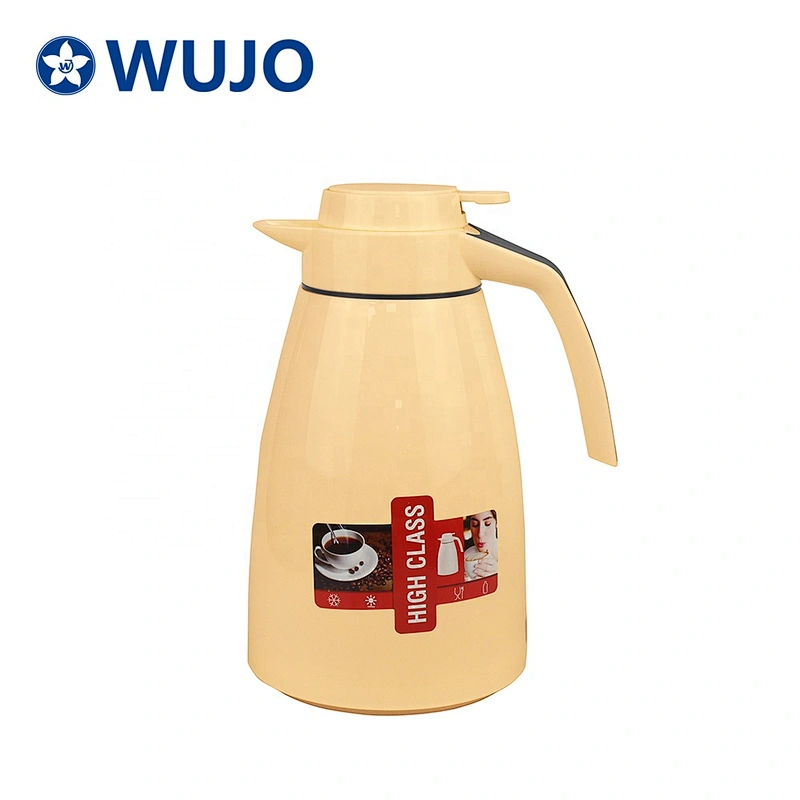 WUJO 2L glass refill arab white filter infuser plastic coffee thermos tea pot
