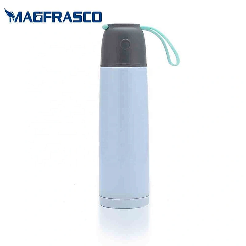 Custom Logo Printing Free Sample Leak Proof  Warm Cold 24H Blue Vacuum Water Bottle Stainless Steels