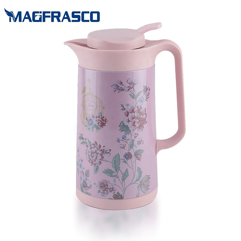 Factory Custom Multiple Color Shape Vacuum Flask Insulated Thermal Metal Coffee Pot with Glass Refill