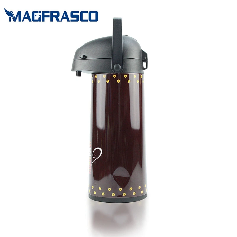 1.9L Sri Lanka Bangladesh Brown Tea Coffee Water Glass Refill Metal Thermal Coffee Thermos AirPot