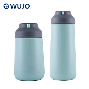 Magfrasco 350ml / 500ml silver black double wall thermos stainless steel